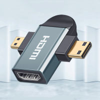 LazaraSport 3-In-1 HDMI To Mini/หัวแปลงส่งสัญญาณภาพความละเอียดสูงขนาดจิ๋ว,Mini และ Micro HDMI บุรุษที่ HDMI ตัวเมีย Universal T อะแดปเตอร์ Gold-Plated Connectors