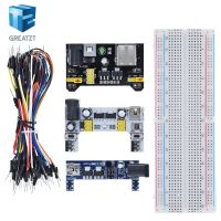 ┋◙✺ 3.3V/5V MB102 Breadboard power module MB 102 830 points Prototype Bread board Pcb for arduino kit 65 jumper wires wholesale