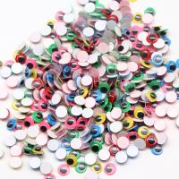 Colorful Wiggle Round Wiggly Wobbly Googly Eyes 6/8/10mm for Garment Dolls Parts Crafts Accessories