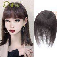 DIFEI 25-35CM Synthetic Straight Hair Reissue Block Hairpiece Clip Of Woman Closure Wig