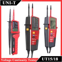 【LZ】◐✾  UNI-T UT15B UT15C UT18C UT18D Voltímetro Digital 690V AC DC Detector De Tensão Display LCD 3 Fase Sequência Continuidade Tester