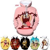 2023 style New Bugs Bunny  3D Printed Hoodie Winter Funny Cartoon  Devil Taz Long Sleeve，can be customization