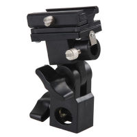 1pc B-Type Flash Hot Shoe Bracket Tripod Umbrella Holder Swivel Light Stand Adapter Bracket B