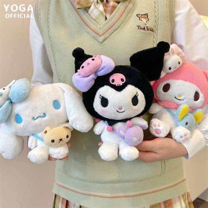 ns3-กระเป๋าสะพายไหล่-จี้ตุ๊กตา-sanrio-kuromi-cinnamoroll-melody-เหมาะกับของขวัญ-ของเล่นสําหรับเด็ก