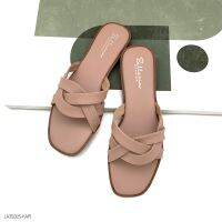 HaloBangkok รองเท้า Sandals หนังไมโครไฟเบอร์ รุ่น LA35025