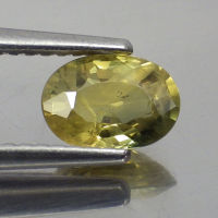 พลอย แซฟไฟร์ บุษราคัม แท้ ธรรมชาติ ( Natural Yellow Sapphire ) 1.18 กะรัต