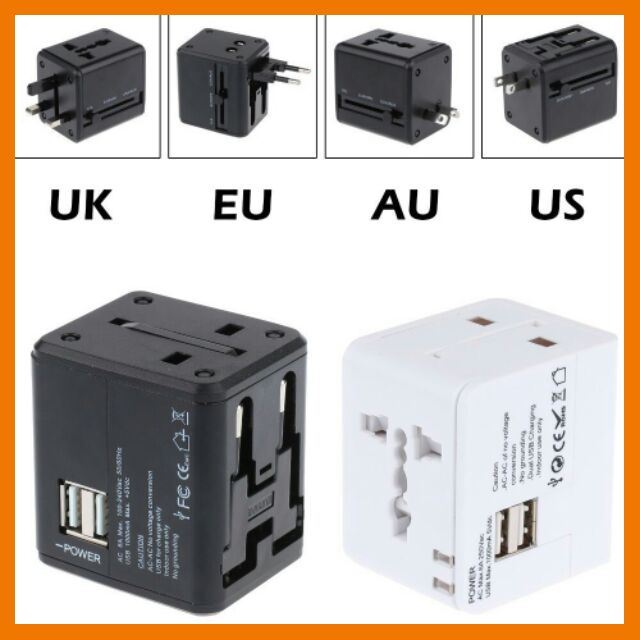 hotลดราคา-ปลั๊กไฟ-dual-usb-universal-adapter-all-in-one-black-white-ที่ชาร์จ-แท็บเล็ต-ไร้สาย-เสียง-หูฟัง-เคส-airpodss-ลำโพง-wireless-bluetooth-โทรศัพท์-usb-ปลั๊ก-เมาท์-hdmi-สายคอมพิวเตอร์