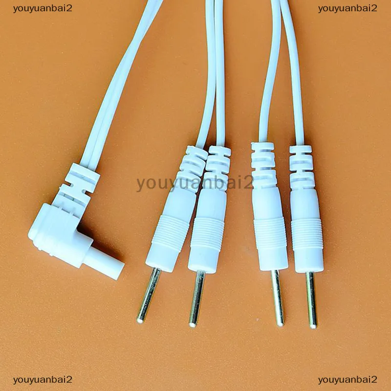 Electric Shock Wires Cable Electrotherapy Electrode Lead For