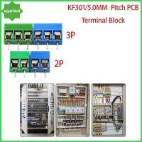 TDPTI76V8พิน KF301-5.0-2P KF301-3P 5.0มม. บล็อกเทอร์มินัลน้ำเงินเขียว300V15A พิน2P 3P ระยะห่างของขั้วสายไฟฟ้า PCB บล็อกเทอร์มินัล