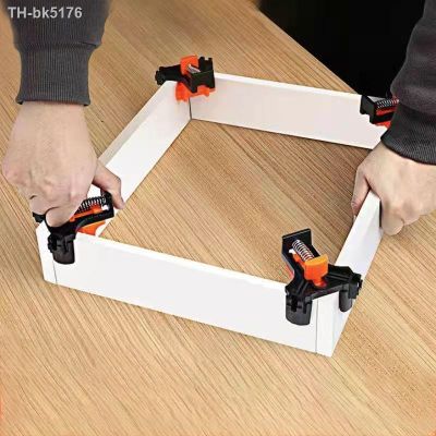 ❉✣₪ 1/4Pcs 90° Right Angle Clamp Fixing Clip Picture Frame Corner Clip for Woodworking Hand Positioning Fixture DIY Repair Tool