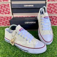 Converse คอนเวิร์ส รองเท้าผ้าใบ ใส่ได้ทั้งหญิงและชาย มีไซส์36-45(สีครีม) พร้อมส่ง