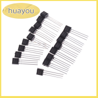 Huayou ทรานซิสเตอร์ชุด50ชิ้นสีดำ BC547 BC547B 0.1A 45V