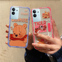 เคสใส่โทรศัพท์สำหรับ VIVO V29 2023เคสมือถือซิลิโคนนิ่มลายหมีหมูน่ารักเคสฝาหลัง VIVOV29 5G 5G V29ลายการ์ตูนหมีหมู