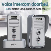 Wireless Doorbells Waterproof Electronic Intercom System Doorbell with 1-2 Mile Range 3 Volume Levels Rechargeable