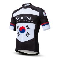 Korea Cycling Jersey Summer Mens Cycling Clothing Short Sleeve Road Mountain Race Bike Shirt Bicycle Tops Clothes Maillot