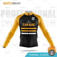 2021Team Cycling Clothing Custom Jersey Set Men Long Sleeve Bike Sweatshirt Winter Race Bicycle Uniform Thermal Tight Jacket Suit