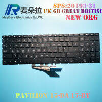 UK-GB KEYBOARD for HP PAVILION 15-DA DB DW 17-BY 17-CA 15-CS CW TPN-C135 C136 laptop black L20193-031