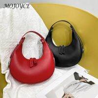 【CC】 Fashion Leather Handbag Purses Half Color Shoulder Wallet Crescent Hobos for