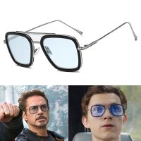 High Quality Iron Man Tony Stark Fishing Sunglasses Square Outdoor Sport Fishing Glasses Men Spider Eyewear Sports Sun Glasses Decanters