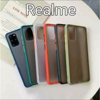 B2เคสหลังขุ่นขอบสี Realme C35 5/5s/5i/5pro/6/6pro/7pro/c3/c11/c12/c15/c17