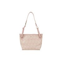 SHU LEATHER HANDBAGS SIGNET ON RIVIERA PETITE BUCKET BAGS - PINK