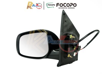 Focopo กระจกไฟฟ้า กระจกข้าง Toyota Vios ไฟฟ้า 5 สาย ปี 2007-2013 สีดำ โตโยต้า วีออส