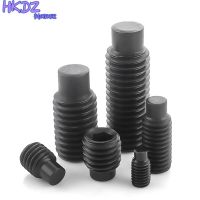 M3 M4 M5 M6 M8 M10 M12 Grade 12.9 Carbon Steel Convex End Set Screw Black Internal Hexagon Hex Socket Headless Machine Screws Nails Screws Fasteners