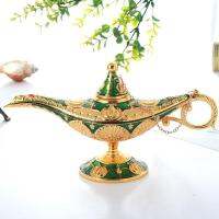 ALD02 22cm Middle Aladdin Magic Lamp Retro Home Decoration Traditional Hollow Out Fairy Tale ing Genie Pot Crafts Decorated