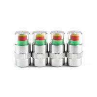 4PCS รถยนต์อัตโนมัติความดันยาง Monitor ยาง Gage Alert Sensor ตัวชี้ของวาล์วหมวก