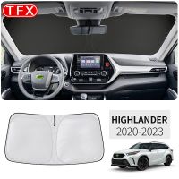 สำหรับ Toyota Highlander 2020-2023 XU70แต่งรถนาโน-Insulat ที่บังแดดกระจกบังลมอุปกรณ์ตกแต่งรถยนต์หมวกกันแดดของเล่นเด็กบาจา