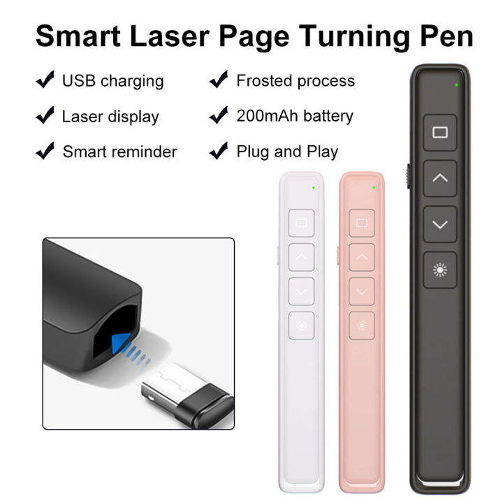 Wireless Presenter Remote Control USB Laser Pointer Presentation Remote  with Remote Control Infrared Presenter Pen for Projector Powerpoint PPT  Metting Portable Office Pointer Pen | Lazada