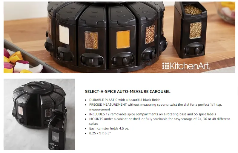 Select-a-Spice Auto-Measure Carousel Professional Series