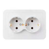 220V/16A 118X80Mm EU Double Ground Socket ปลั๊กไฟอุตสาหกรรมในครัวเรือน