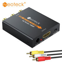 Neoteck โลหะผสม 1080 P 3RCA AV CVBS คอมโพสิตไปยังตัวแปลง HDMI สำหรับทีวี PC PS3 STB Xbox วีเอชเอสวีีซีอาร์ NTSC 720 P /1080 P AV TO หัวแปลงสัญญาณ HDMI Scaler