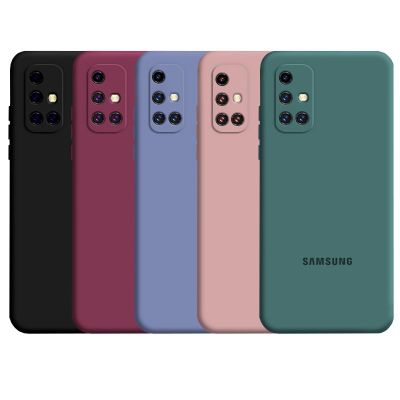 Casing Official Original Silicone Full Protection Soft Camera Protection Case Samsung Galaxy A71 A51 A31 A21 A21S A50 A50S A30S A10S A20S A30 A20 4G Cover QC7311708