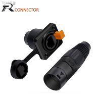 ☒ஐ✐ 1pair/2pcs RJ45 Waterproof Connector Female Sockets Male Plug Ethernet Connectors IP65 Panel Mount Adapter