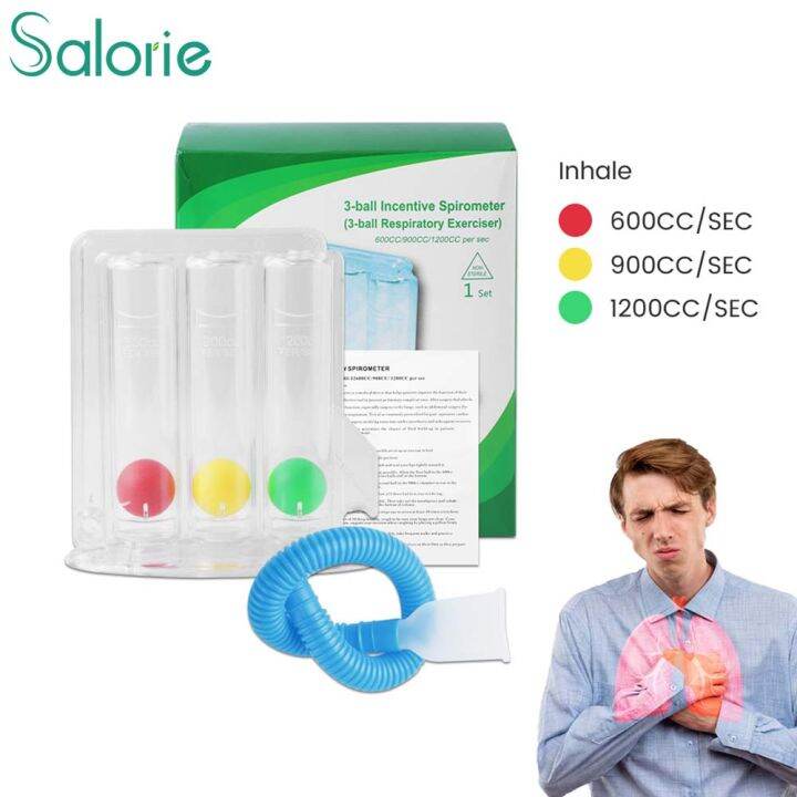 Salorie 3 Balls Incentive Spirometry Deep Breathing Exerciser