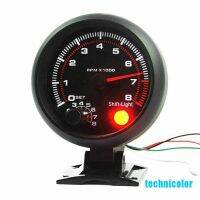 TCPH 3.75 Universal Car Tachometer Tacho Gauge Meter LED Shift Light 0-8000 RPM TCC