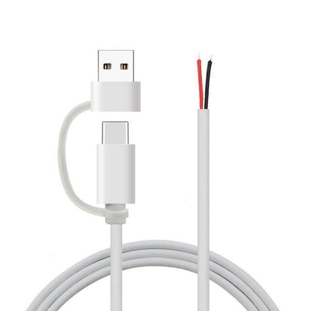 usb-c-laki-laki-telanjang-kabel-pigtail-ujung-terbuka-kabel-ekstensi-5v-2a-konektor-diy