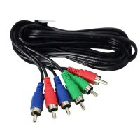 ชิ้นส่วน RCA Ypbpr RGB ตัวผู้สายนำสัญญาณวิดีโอตัวผู้-ตัวผู้ Samsung ของแท้6ft 2เมตรสำหรับ HDTV DVD ตัวแปลงวิดีโอส่วนประกอบ STB VCR