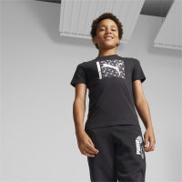 PUMA KIDS - เสื้อยืดเด็กโต Active Sports Tee Youth สีดำ - APP - 67007101