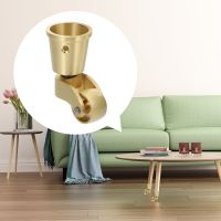 Furniture Swivel Casters Office Chair Casterss Sofa Brass Wheel Universal Small Copper Chair Furniture Protectors Replacement Parts