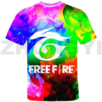 Popular Free Fire Garena Oversized T Shirt Men Women Anime Tshirt Kids Game Free Fire Graphic T Shirts Harajuku Sport Tees Tops
