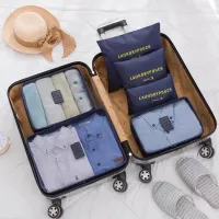 6 pieces Set Travel Organizer Storage Bags Suitcase Packing Set Storage Cases Portable Luggage Organizer Clothe Shoe Tidy PouchShoe Bags