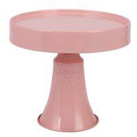 Sweetgo Carved 8Inch Vintage Cake Stand Metal Stand Up Cupcakes Holder Dessert Cake Table Decorating Candy Bar Party