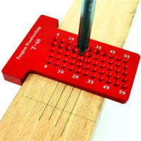 T-Square Hole Measuring Ruler T60 Hole Positioning Metric Measuring Ruler Carpentry Tool Precision Woodworking Gauging Tools