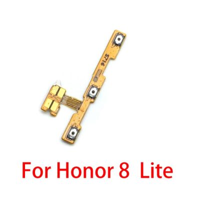 ชิ้นส่วนอะไหล่ปุ่มเปิดปิดสายเคเบิ้ลหลักปุ่มปรับระดับเสียงด้านข้างสำหรับ Huawei Honor 8 9 10 Lite 6x 7x 8x สูงสุด7S 7a 7c 20 4c Pro