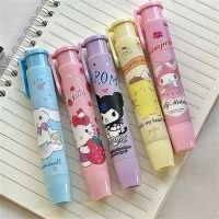 เครื่องเขียนเครื่องเขียนสำนักงาน Cinnamoroll Mymelody อนิเมะ Kuromi แบบกดปากกายางลบยางลบยางลบปากกาลบคำผิด