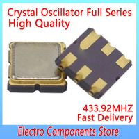 5PCS / Lot 6Pin 3030 433.92MHZ SMD นาฬิกาอะคูสติก Crystal Oscillator 3 * 3 6P 433M 433.92M 75K Passive Patch Quartz Resonator