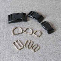 【cw】 1 set/lot 15mm 20mm 25mm Plastic buckle D ring adjuter strap slider for pet dog collar necklace handmade